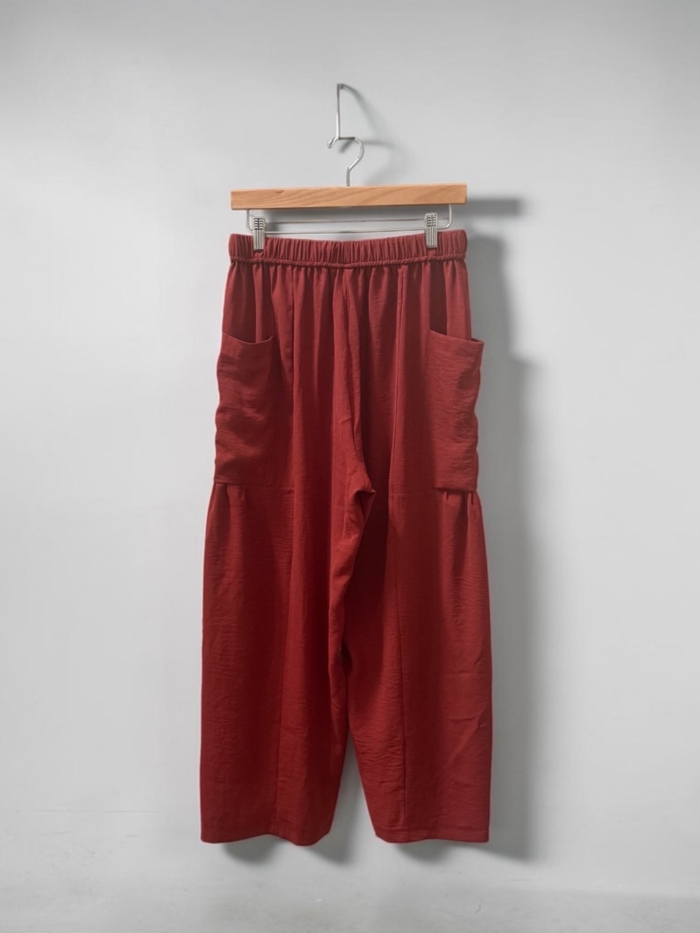 NWT Women’s Wide-Leg Drawstring Summer Pants in Brick! Size M/L - Picture 9 of 13